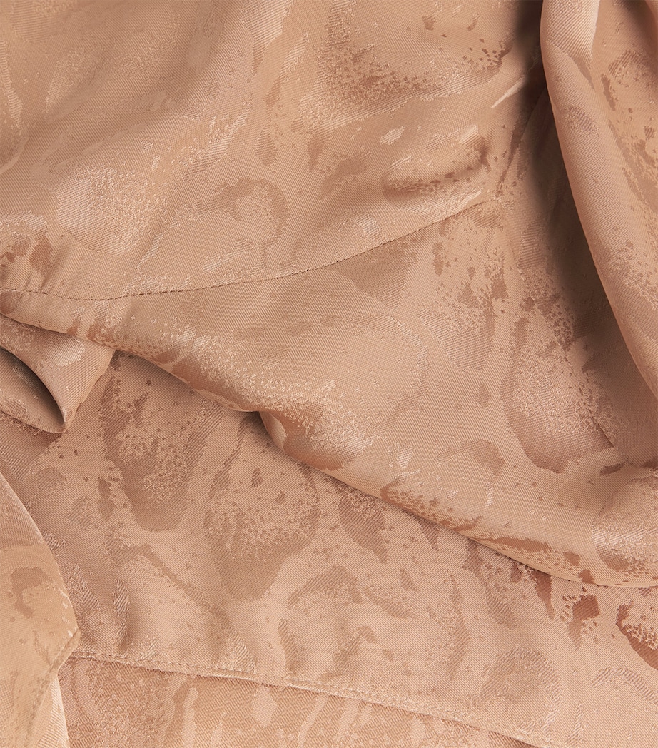 Silk-Blend Padded Cloud Midi Dress 2701 CARAMEL Image 5