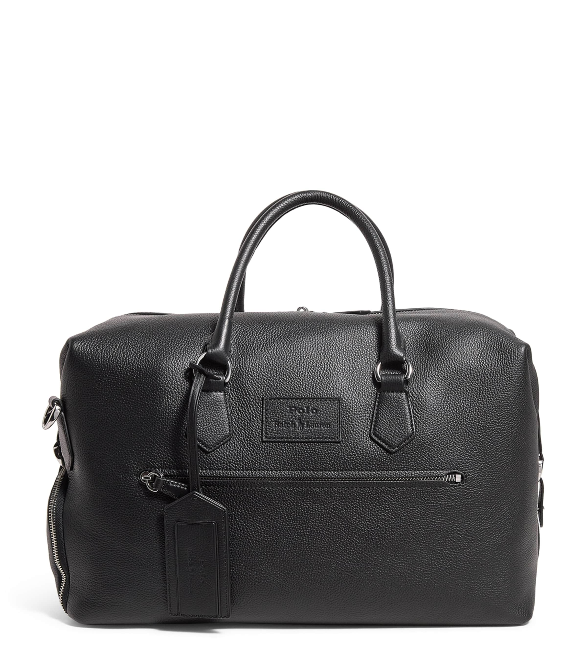 Polo ralph lauren leather duffel bag online