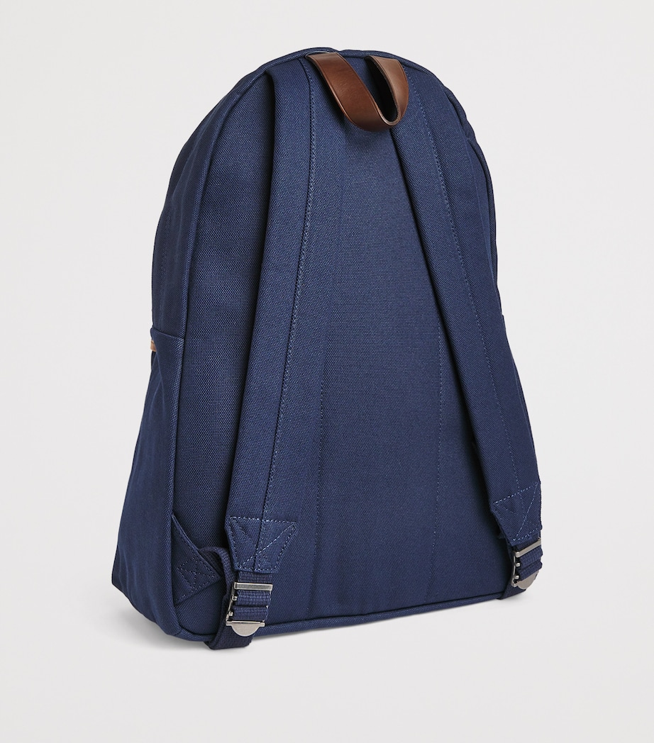 Cotton Canvas Polo Bear Backpack NEWPORT NAVY Image 2
