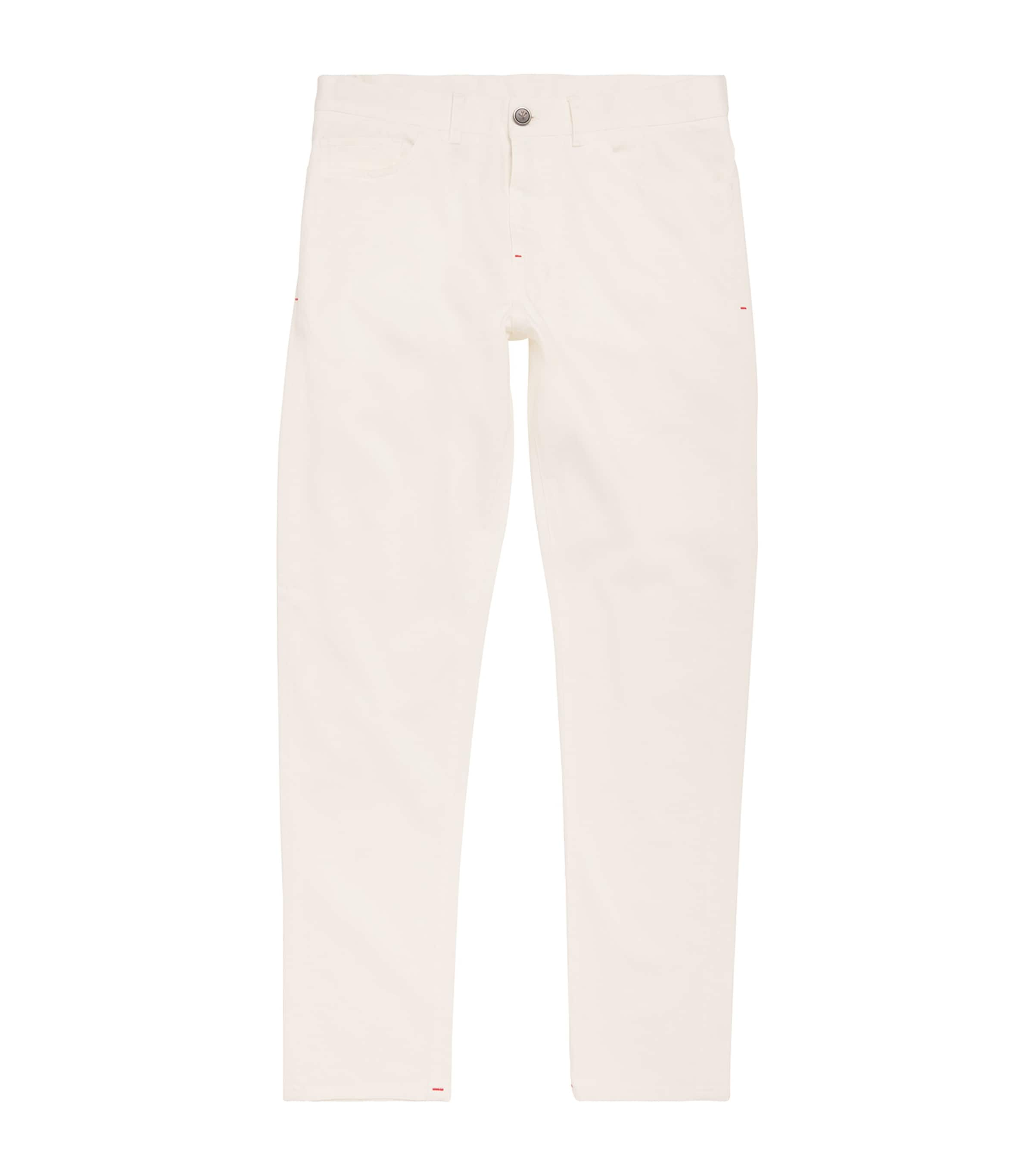 Isaia Chino Trousers In White