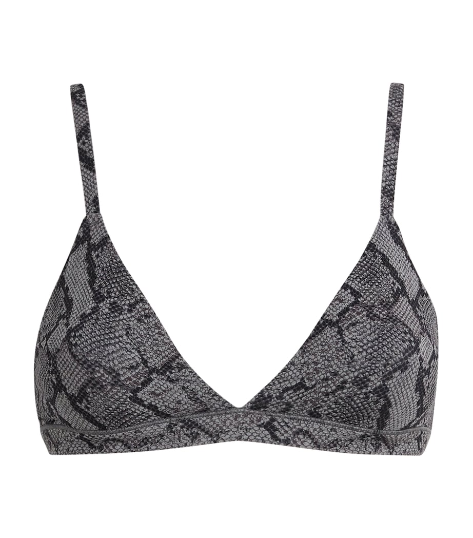 Fits Everybody Snakeskin Print Triangle Bralette SHADOW SNAKE PRINT Image 1