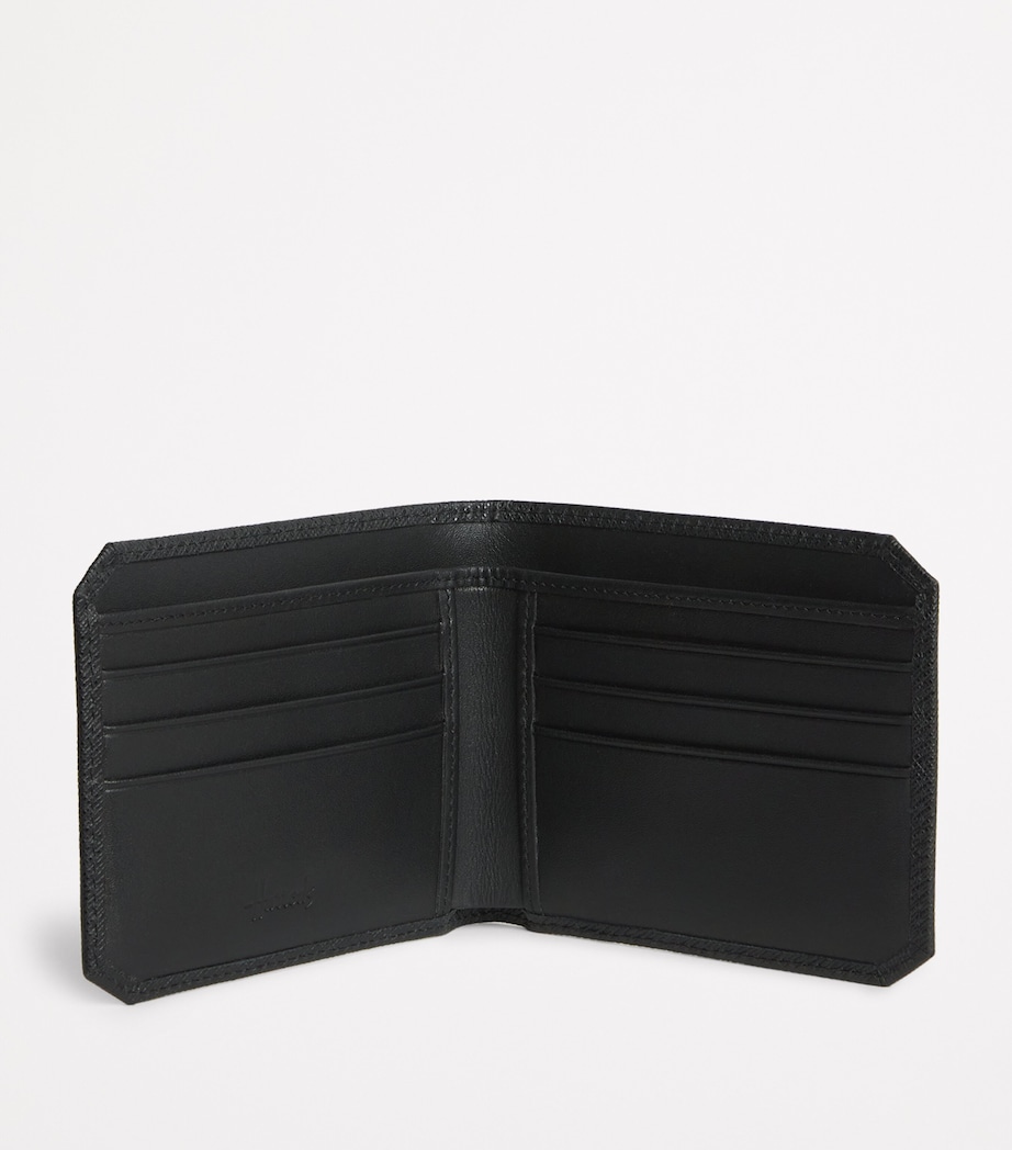 Saffiano Leather Bifold Wallet BLACK Image 2