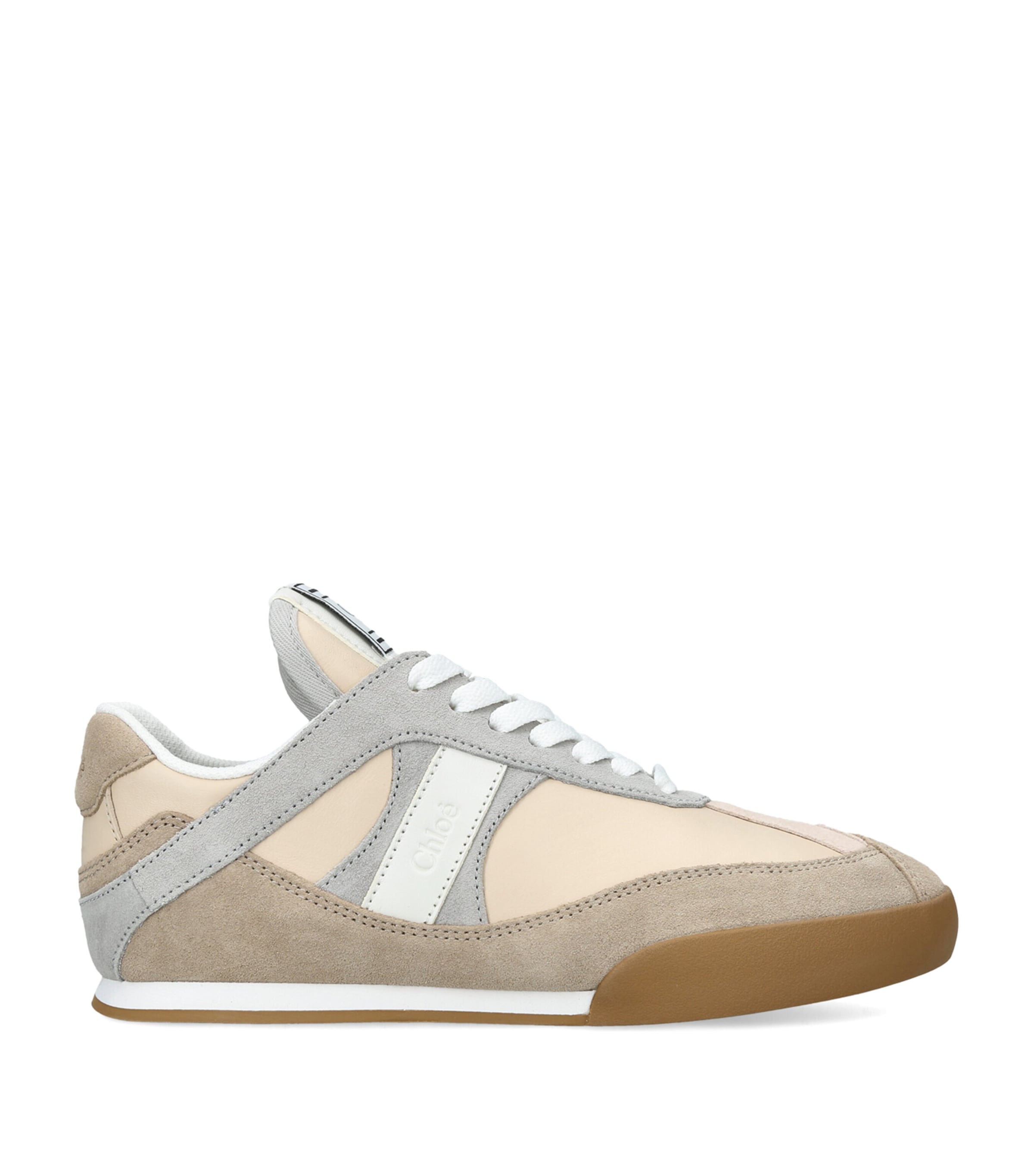 Chloé Leather Kick Sneakers Grey/other