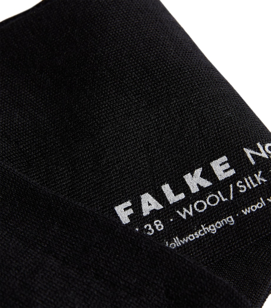 Wool-Silk Rich No.3 Socks 3009 BLACK Image 2
