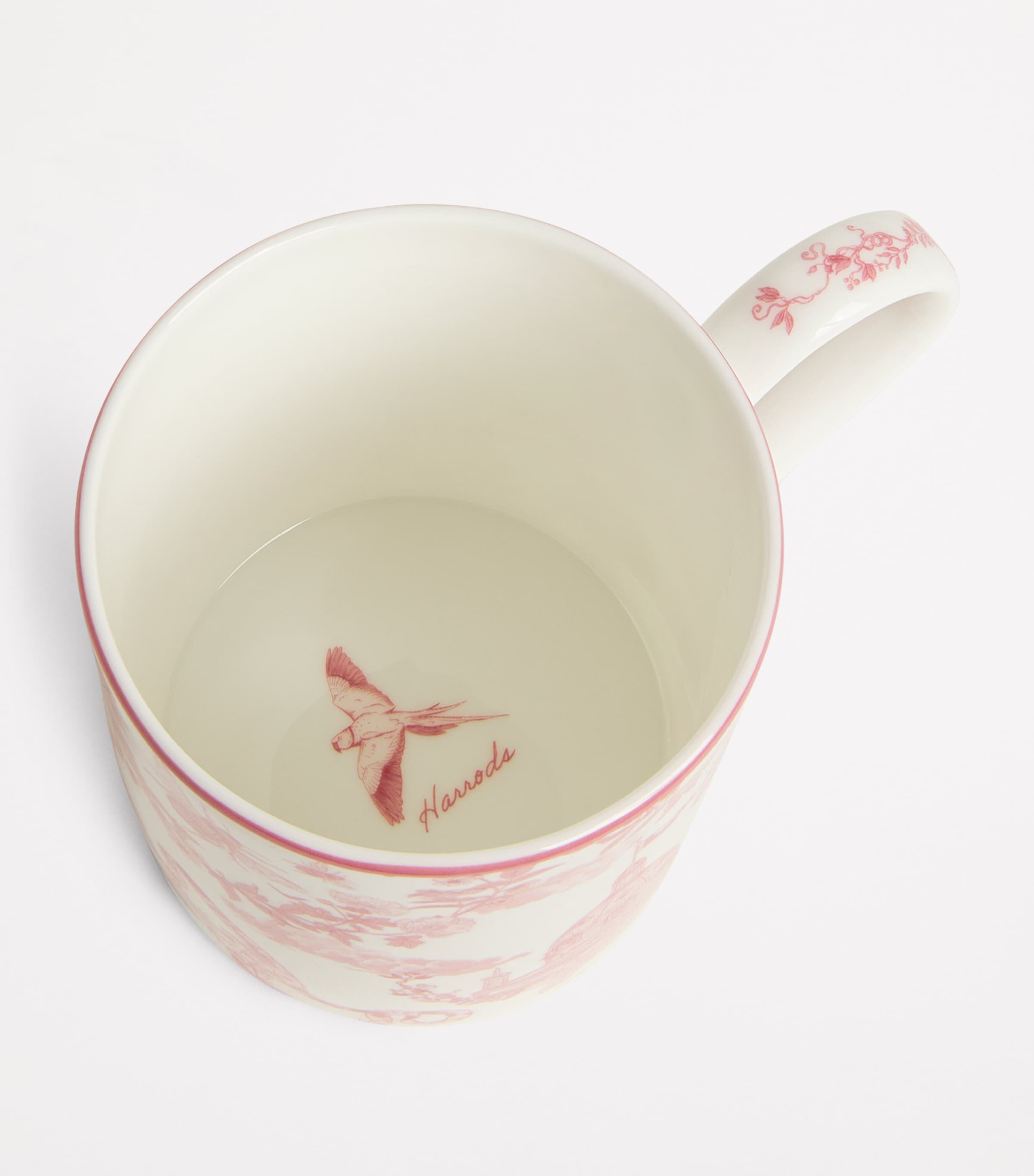 Bone China Toile Mug PINK Image 3