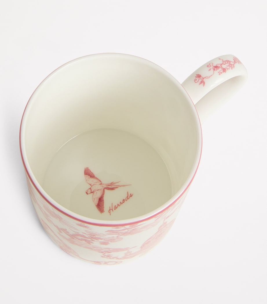 Bone China Toile Mug PINK Image 3