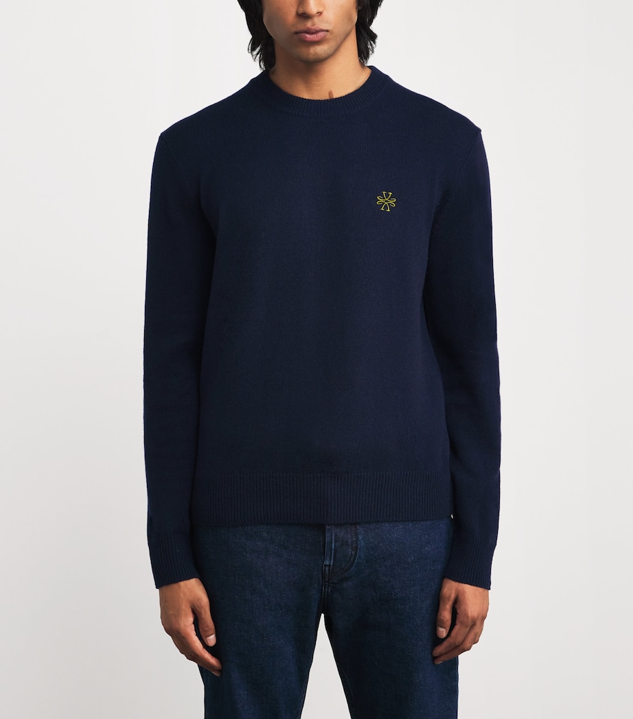 Wool-Cashmere Monogram Sweater Y98 Image 3