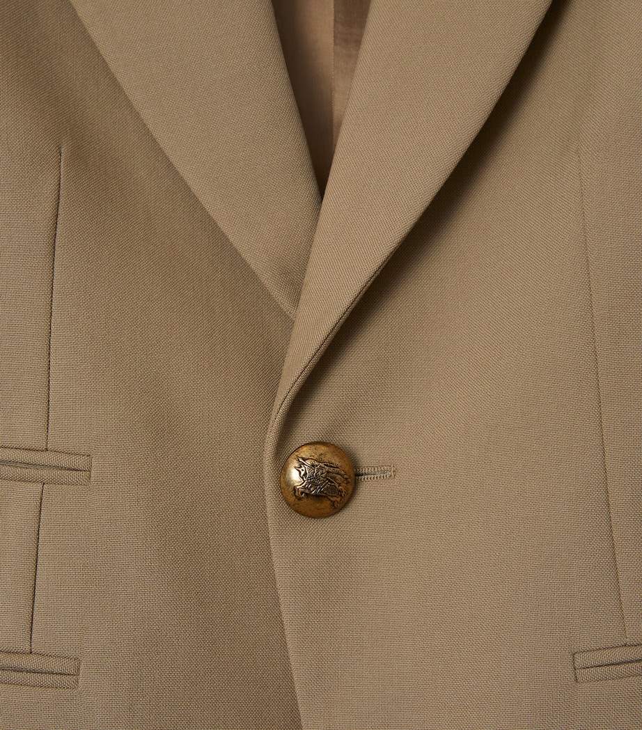 Wool Single-Breasted Blazer PUDDLE Image 5