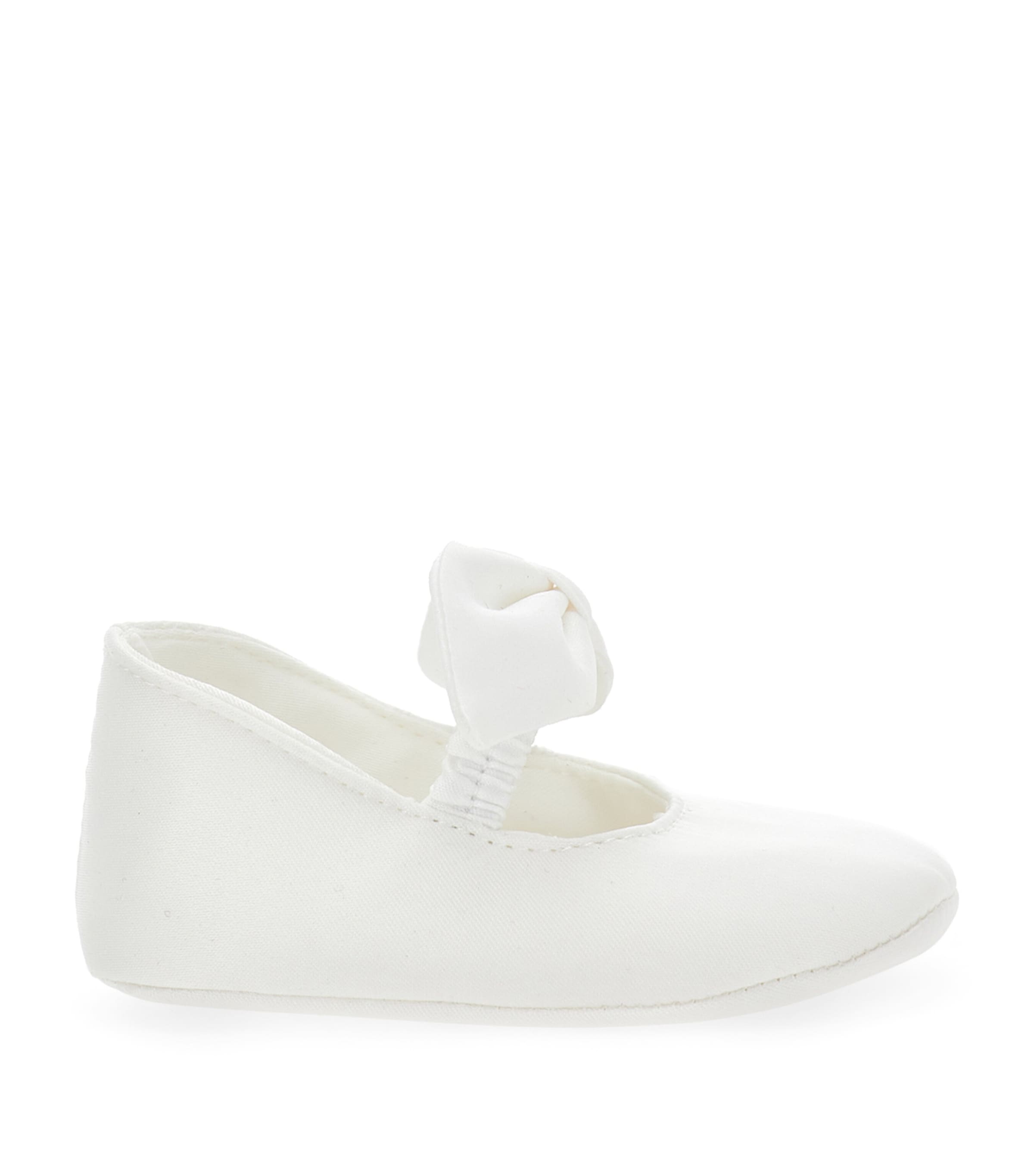 Monnalisa Bow-embellished Booties In White