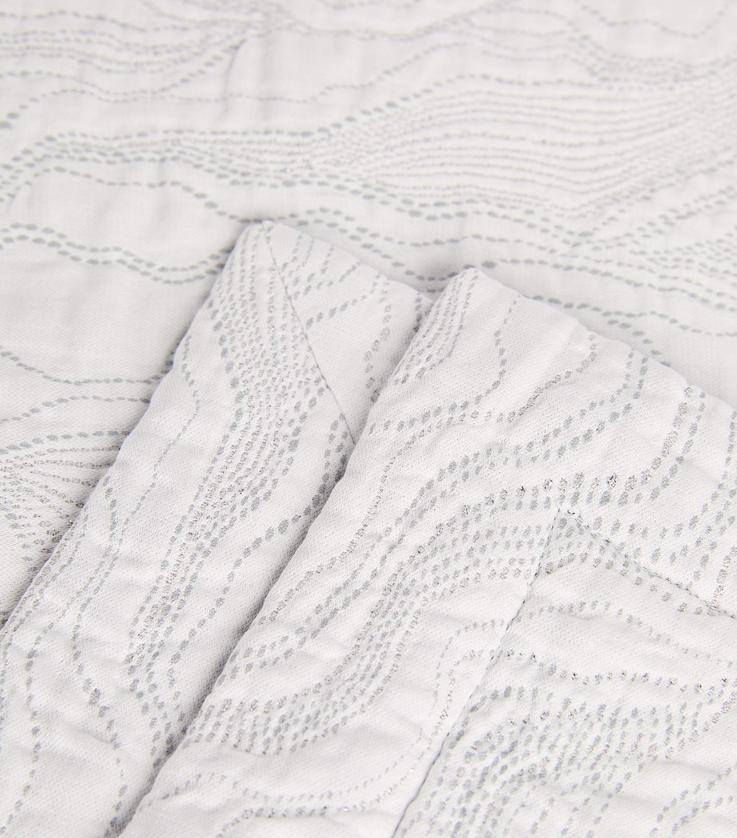 Perle Square Pillowcase (65cm x 65cm) SILVER Image 3