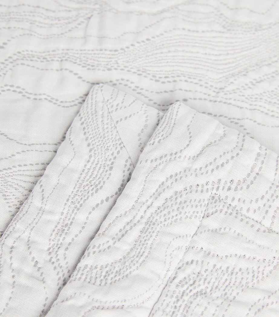 Perle Square Pillowcase (65cm x 65cm) SILVER Image 3