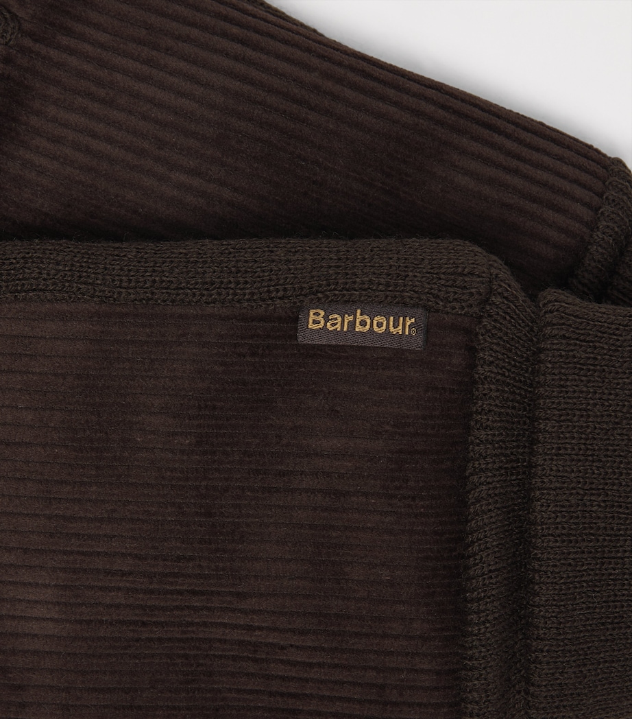 Barbour Knitted Magnus Gloves Brown Image 2