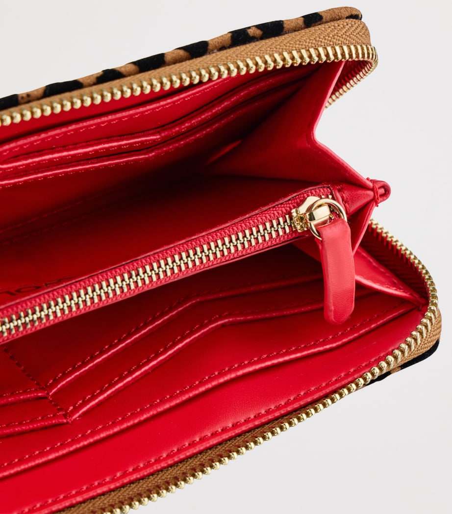 Nubuck Savanna Zip-Up Wallet TAN Image 3