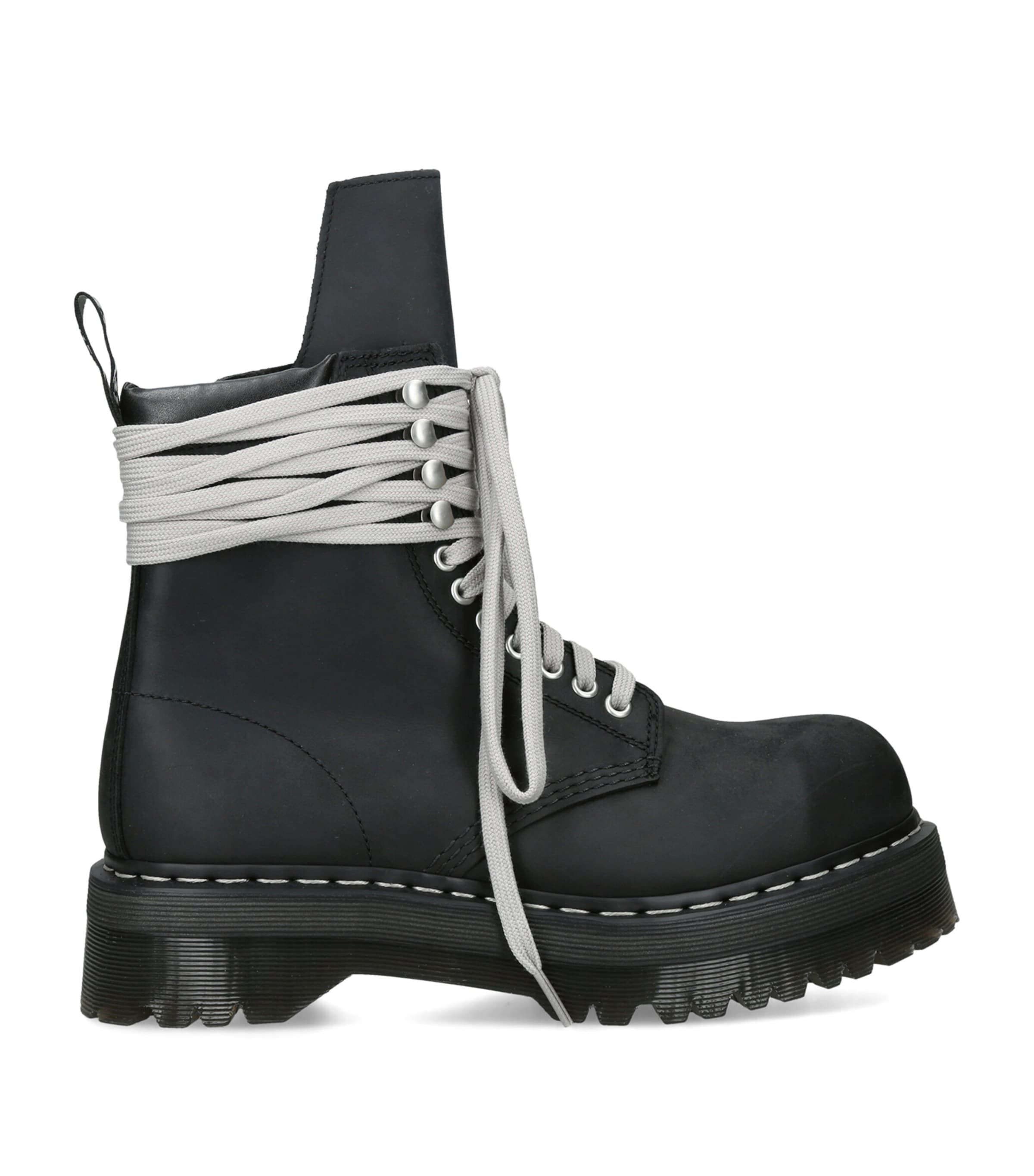 靴 Dr. Martens x Rick Owens Rick Owens Black x Dr. Martens Nubuck Quad Sole Steel Toe Boots