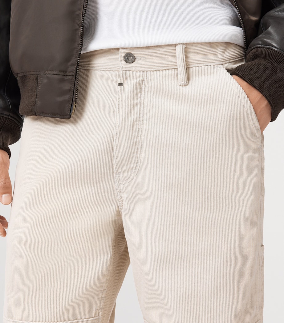 Corduroy Mullen Carpenter Trousers CREAM TAUPE Image 8