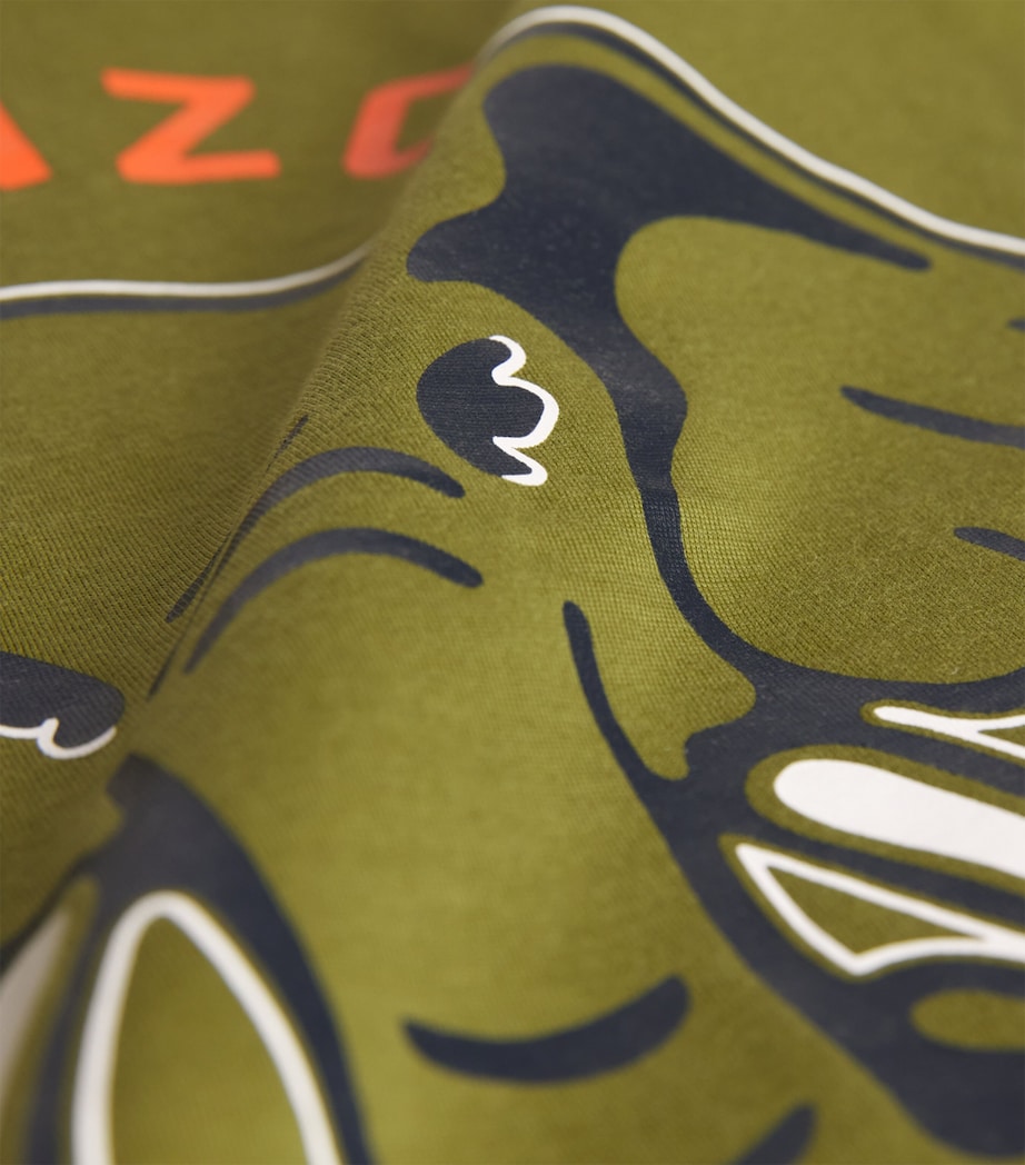 Cotton Elephant T-Shirt (2-14 Years) SPHAGNUM Image 3