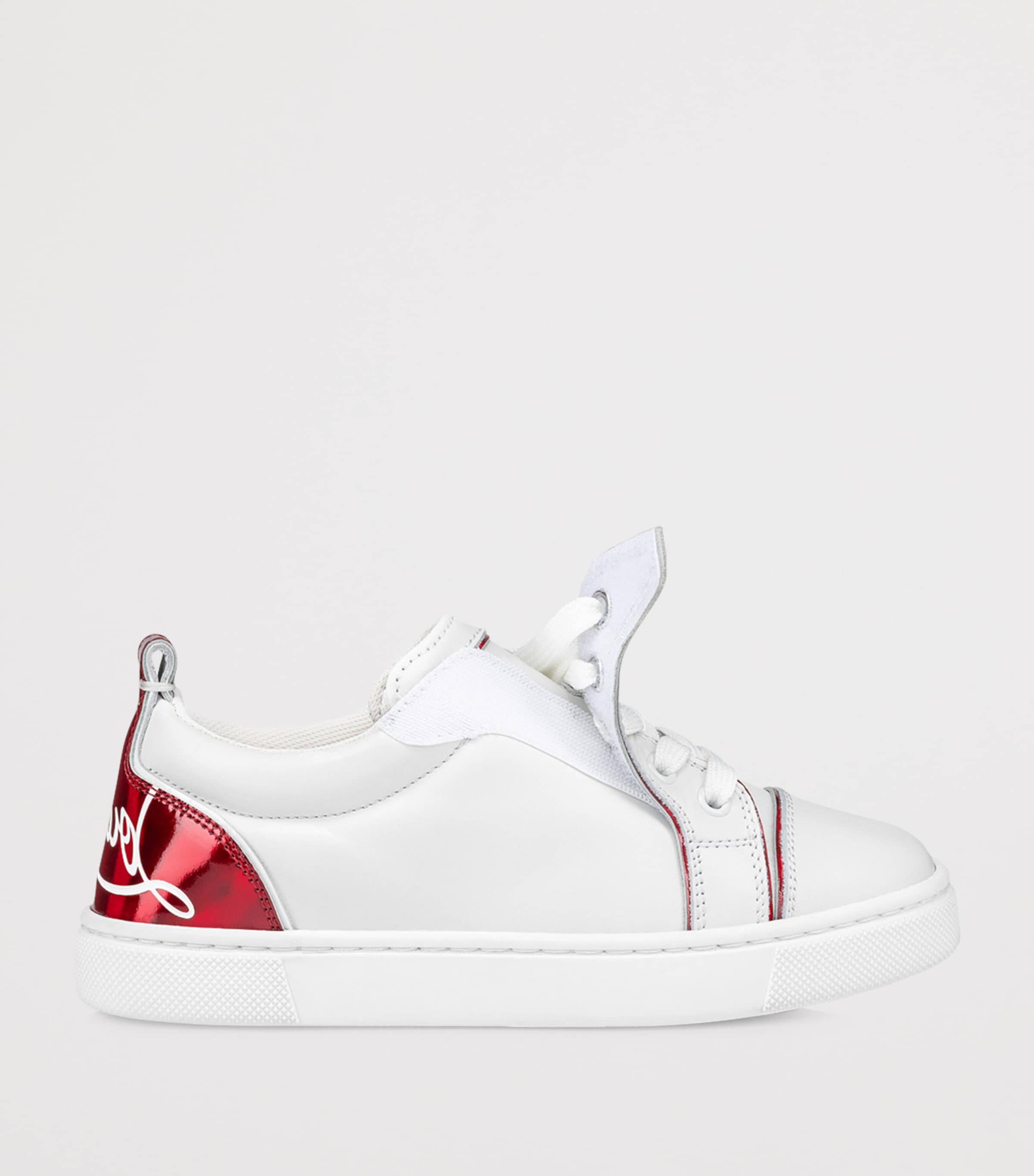 Christian Louboutin Kids 퍼니토 가죽 스니커즈