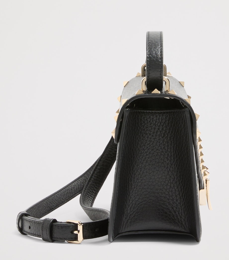 Valentino Garavani Grained Leather Rockstud Shoulder Bag Image 3
