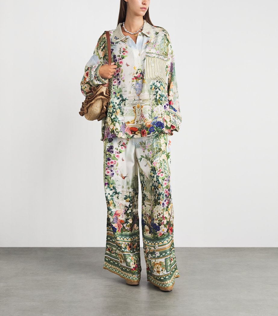 Camilla Womens Silk Art for the Empress Wide Trousers Art For The Empress Image 2