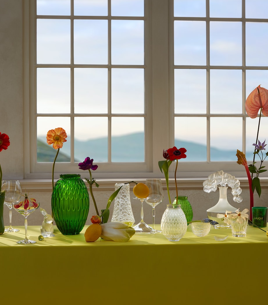 Crystal Plumes Vase (26.5cm) VERT PRAIRIE Image 3