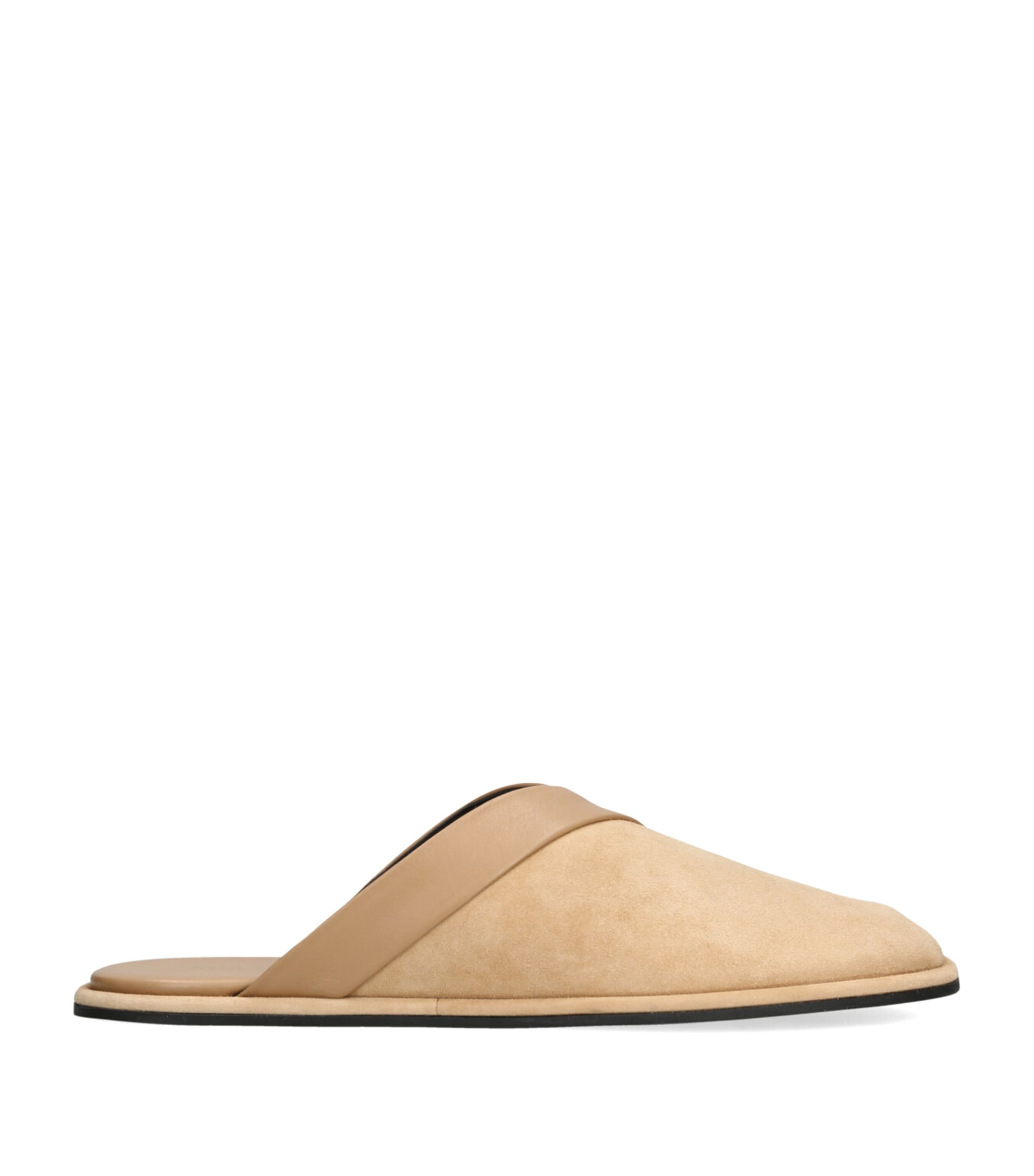 Leather Atik Slides BEIGE Image 1