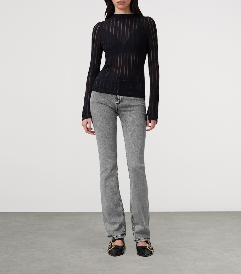 Haldan Bootcut Jeans WASHED GREY Image 2