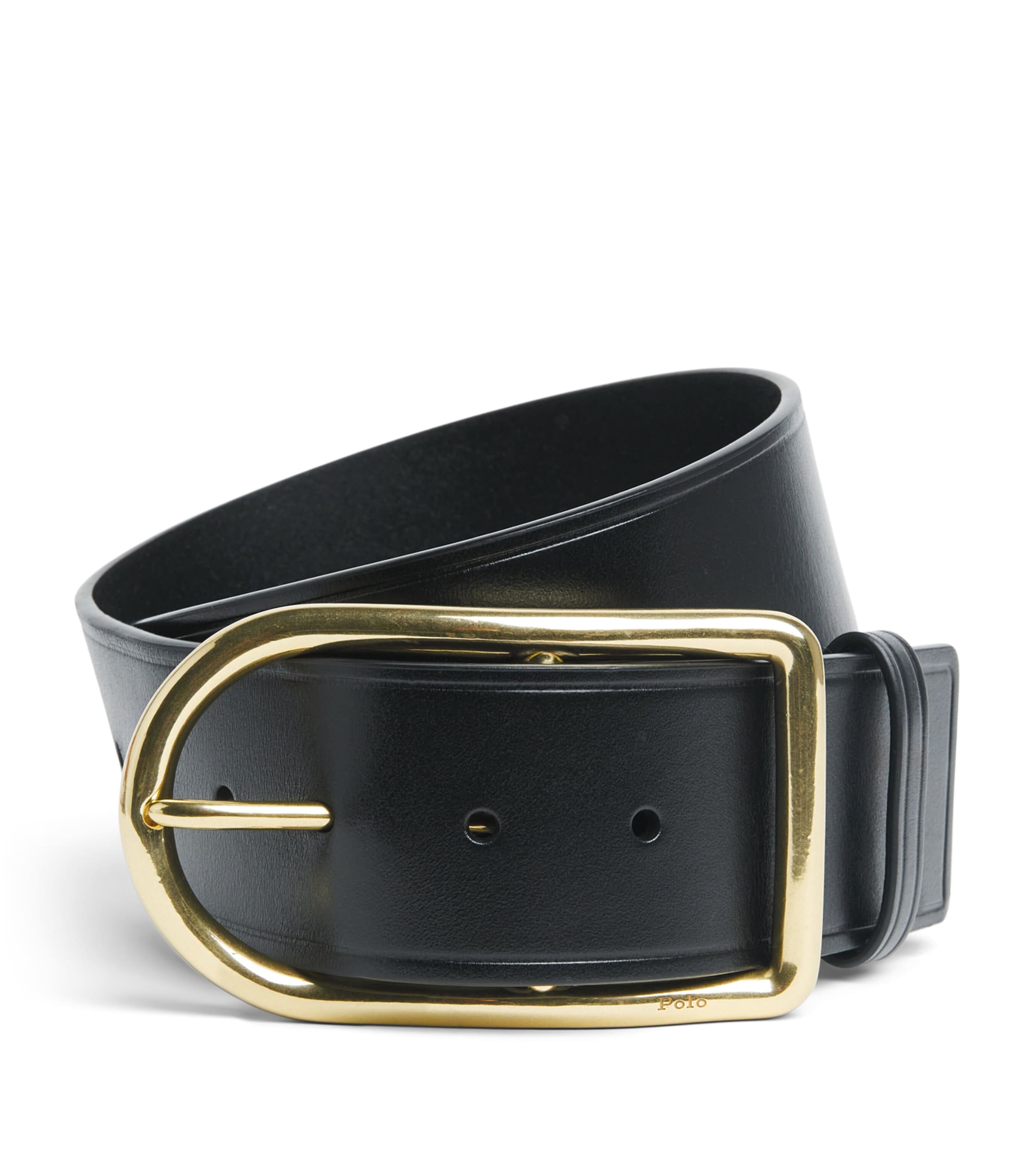 Polo Ralph Lauren Leather Belt Black Image 1