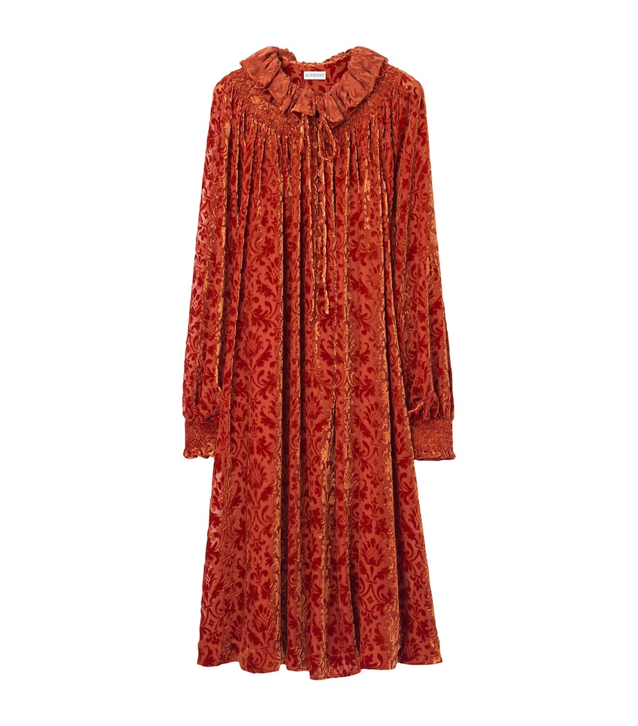 Velvet Devoré Midi Dress DRAGON IP PATTERN Image 1