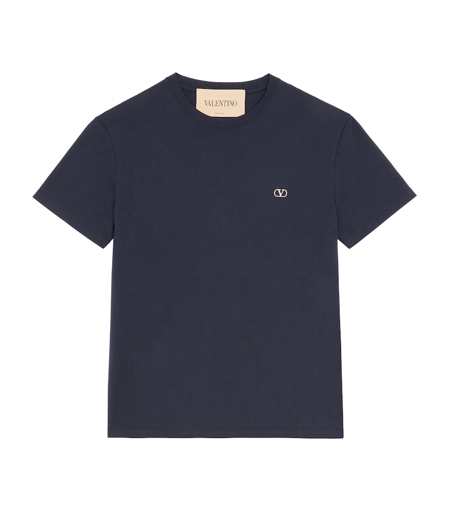 Valentino Mens Cotton VLogo T-Shirt Image 1