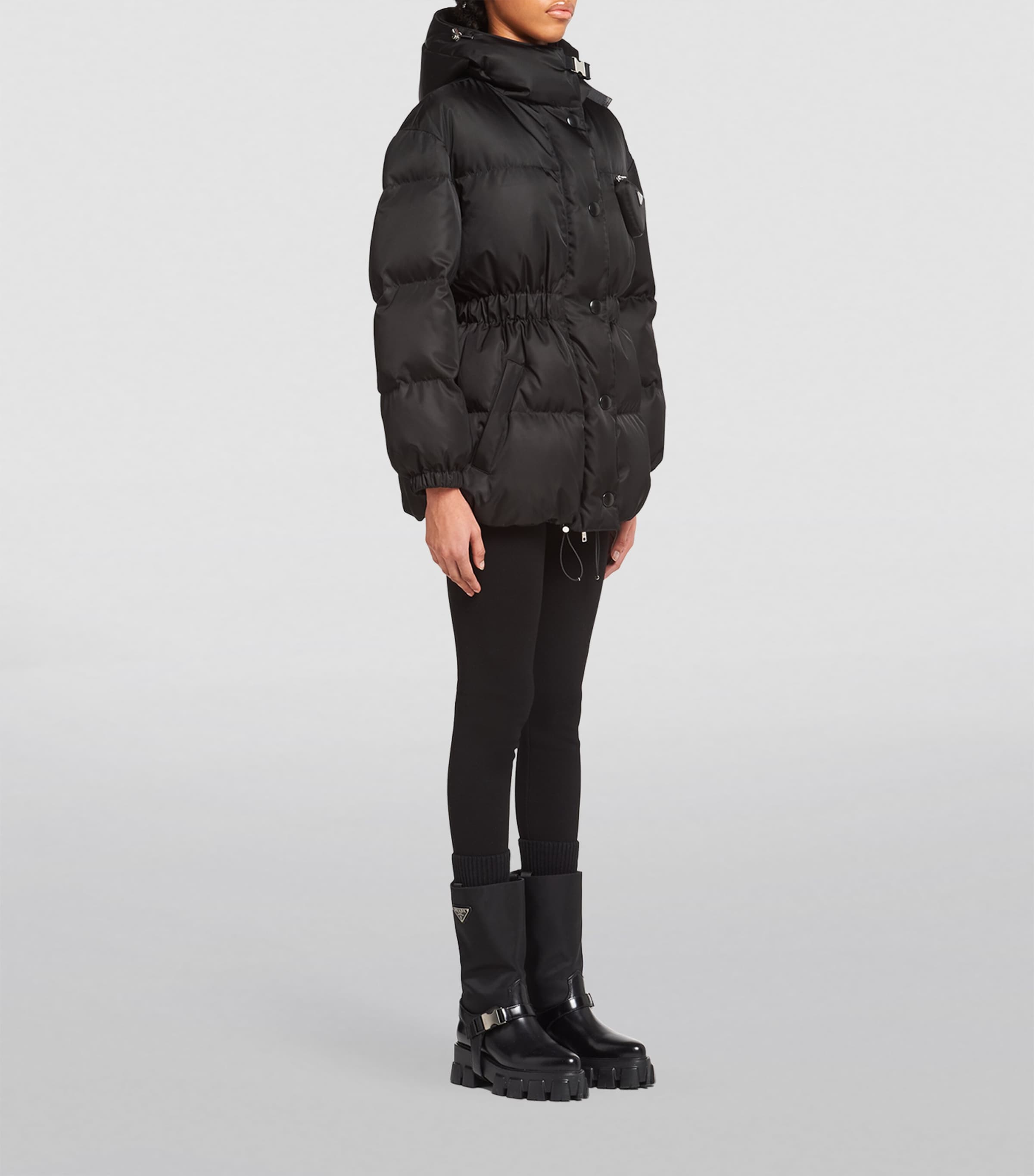 Hooded Re-Nylon Puffer Jacket F0002 Image 5