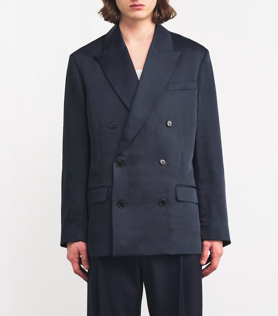 Double-Breasted Blazer BLACK Image 3