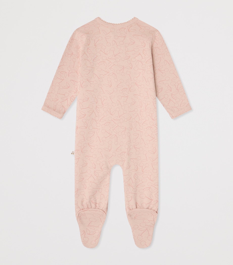 Bonpoint Cotton Cherry Print All-In-One (1-18 Months) Im Rose Fane Image 2