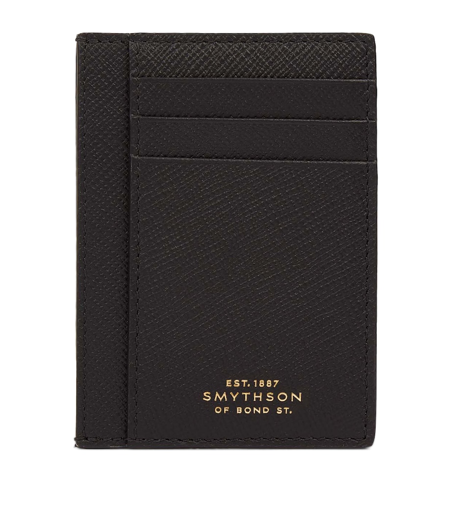 Panama Leather Compact Card Holder BLACK Image 1
