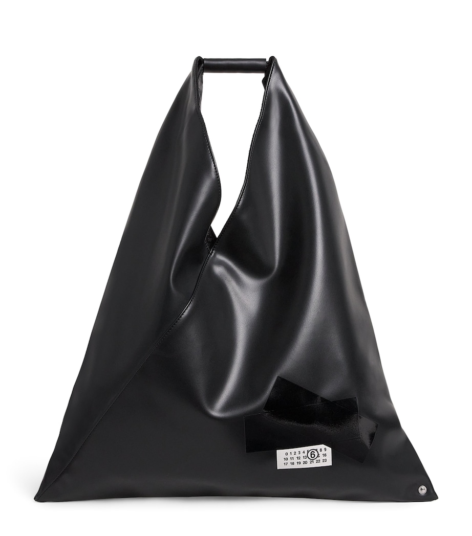 MM6 Maison Margiela Medium Archive Tape Tote Bag Black Image 1