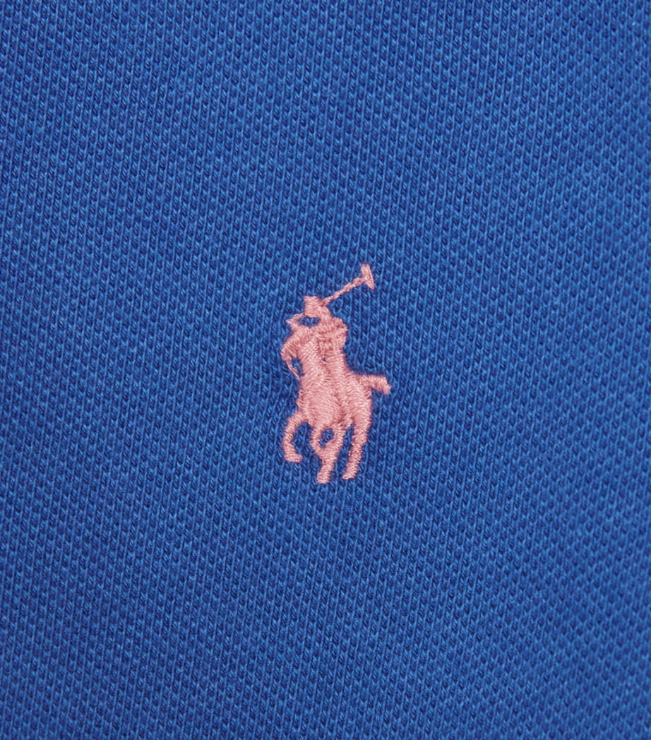 Ralph Lauren Kids Cotton Mesh Polo Dress (2-7 Years) Dusty Azure Image 3