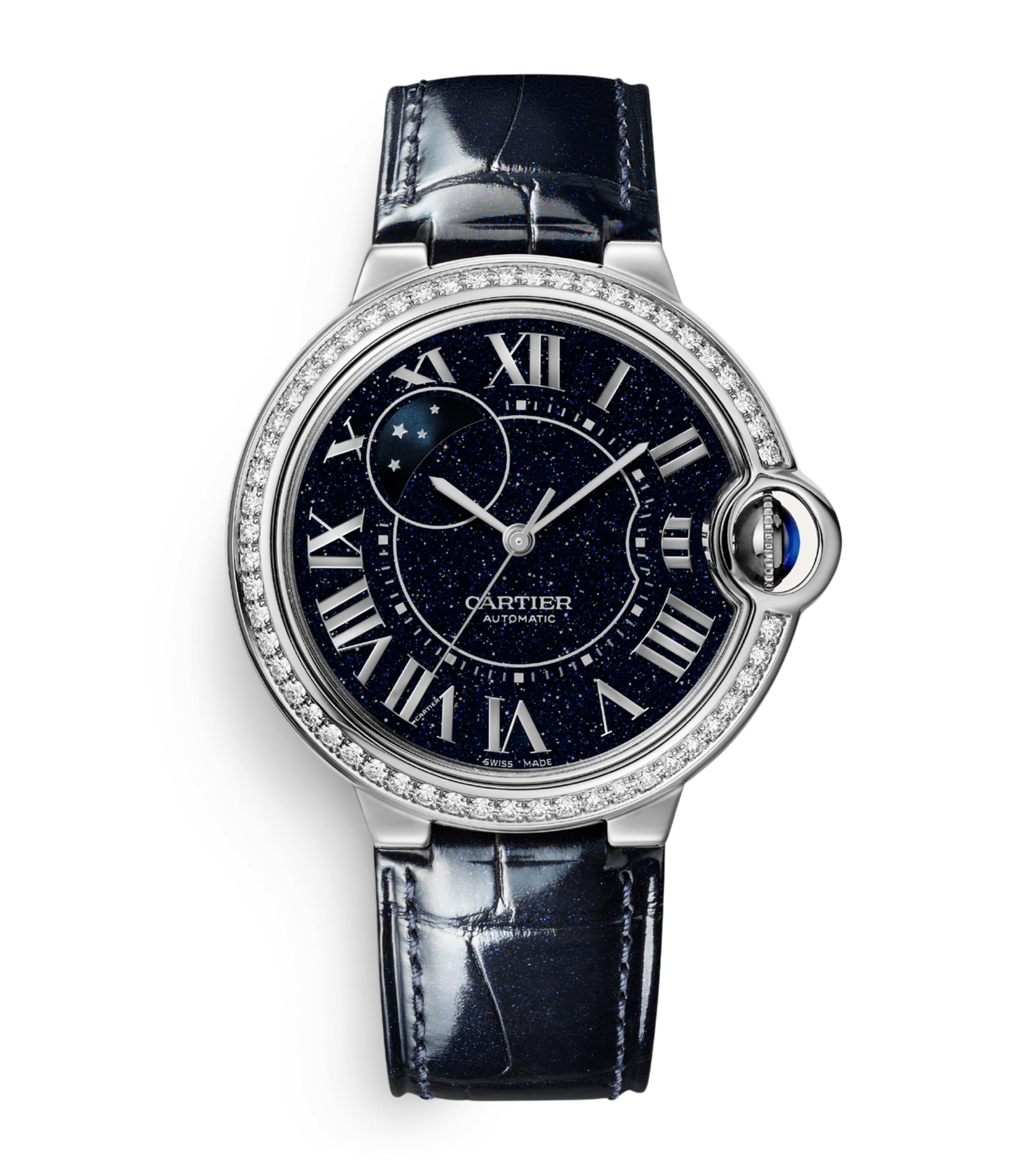 White Gold and Diamond Ballon Bleu de Cartier Watch 36mm WHITE GOLD Image 1