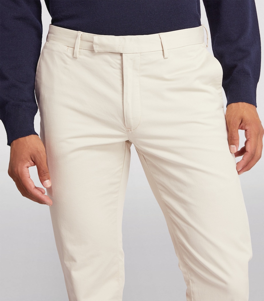 Stretch-Cotton Slim Chinos BASIC SAND Image 6
