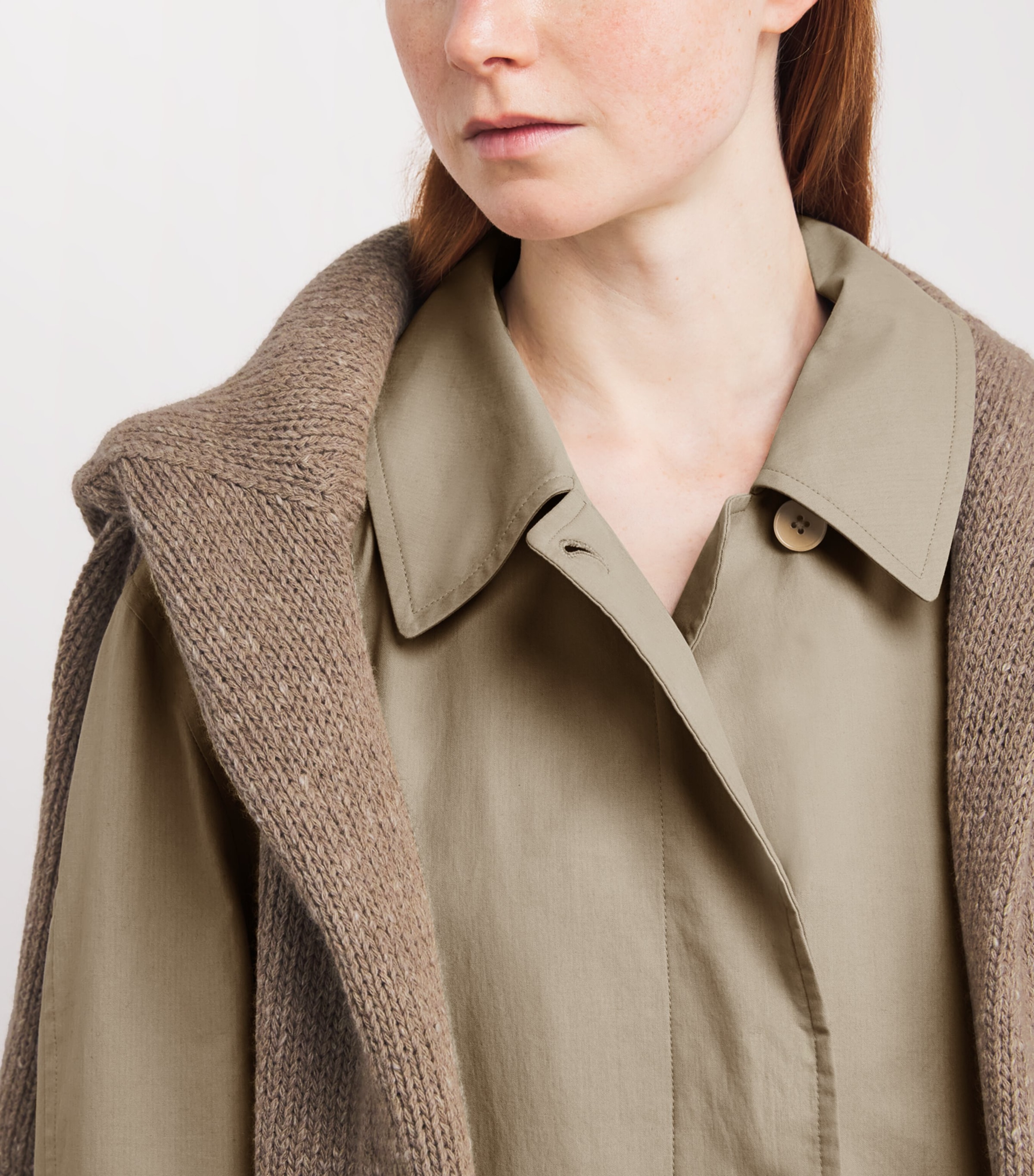The Row Womens Dayton Trench Coat Beige Image 5