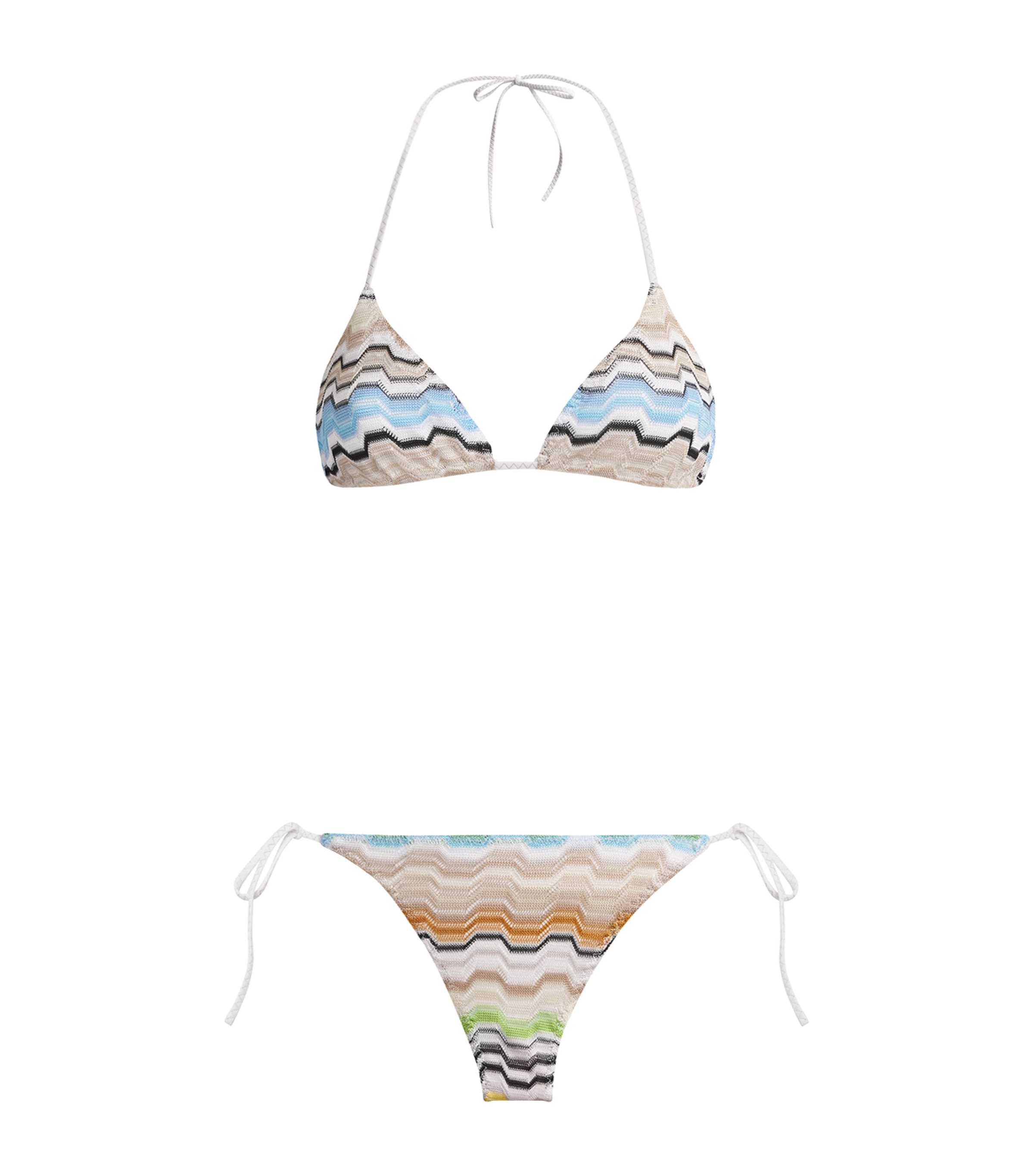 Missoni Womens Zigzag Triangle Bikini Smsnp Multicolor Image 1