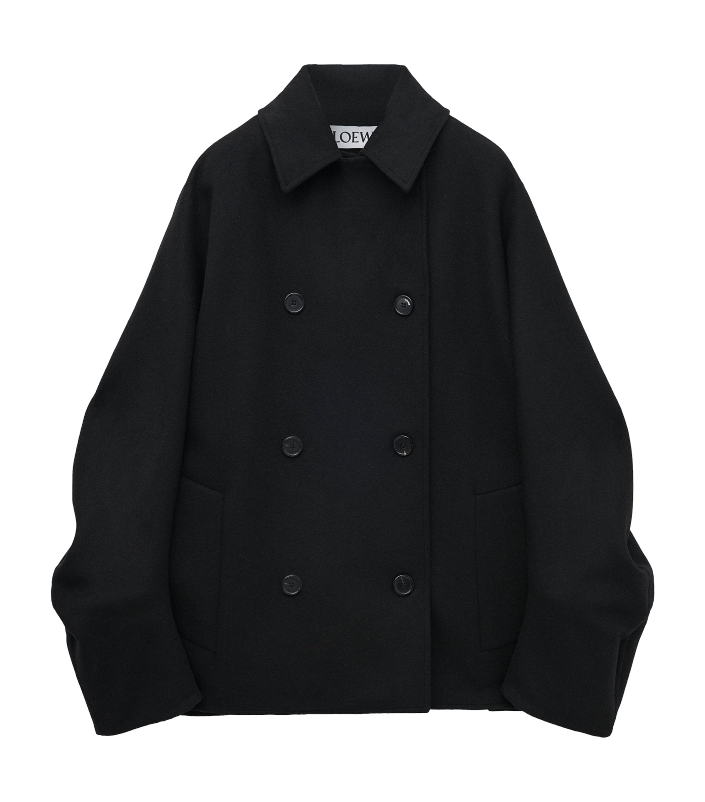 LOEWE WOOL-BLEND DOUBLE-BREASTED COAT 