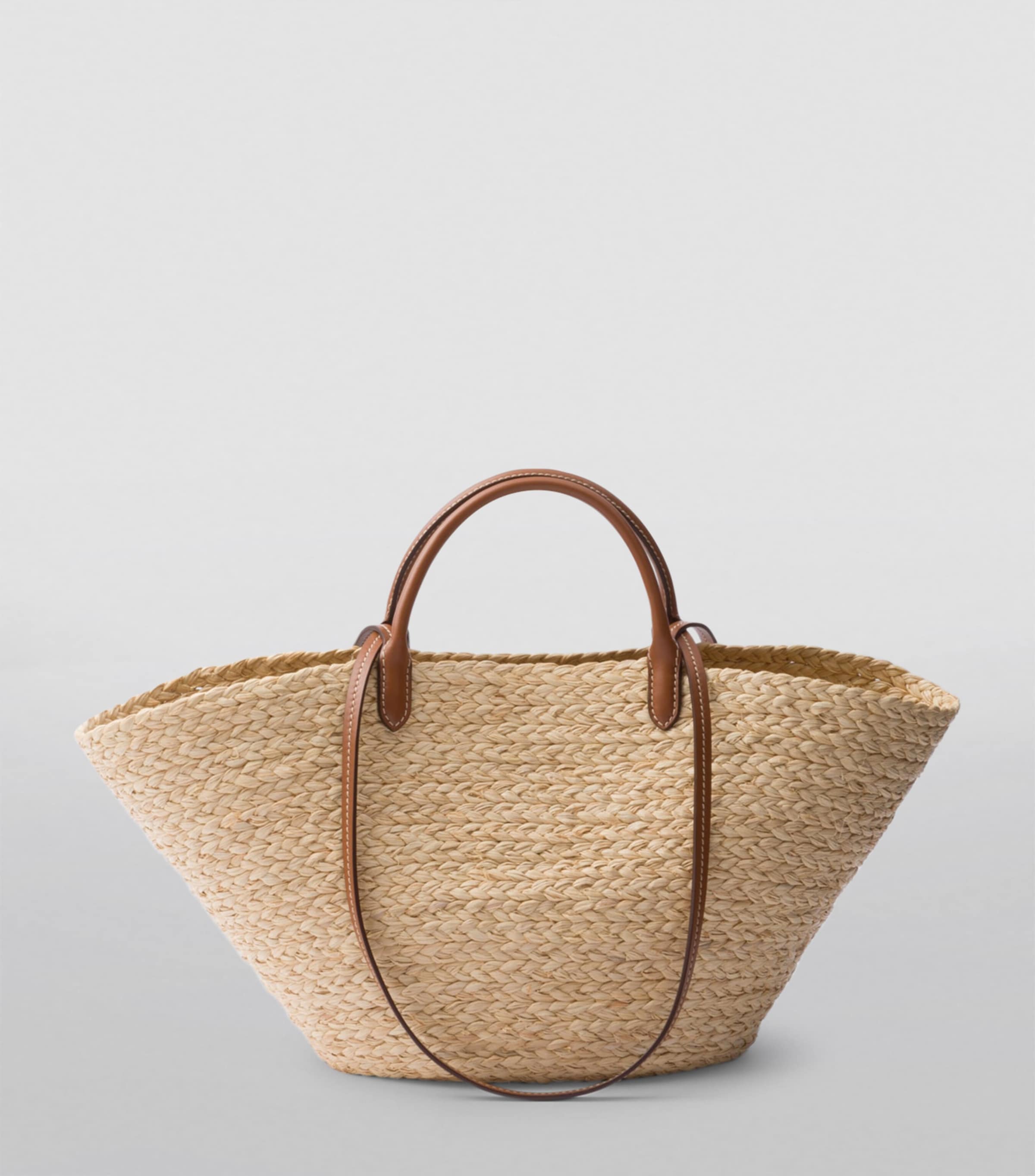 Prada Raffia-Leather Top-Handle Bag Image 2