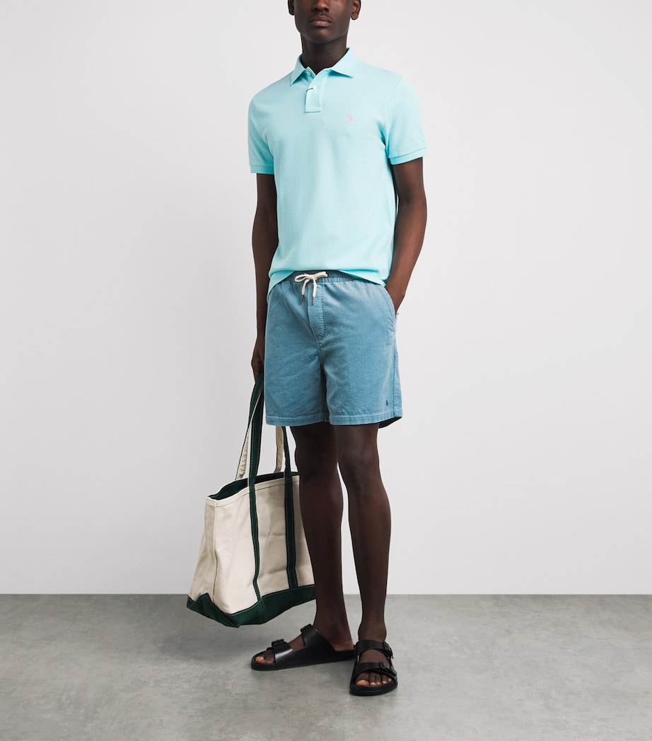 Polo Ralph Lauren Mens Cotton Corduroy Polo Prepster Shorts Blue Note Image 2