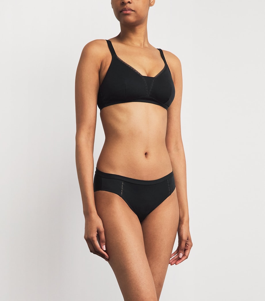 Maison Lejaby Womens Softness Briefs Black Image 2