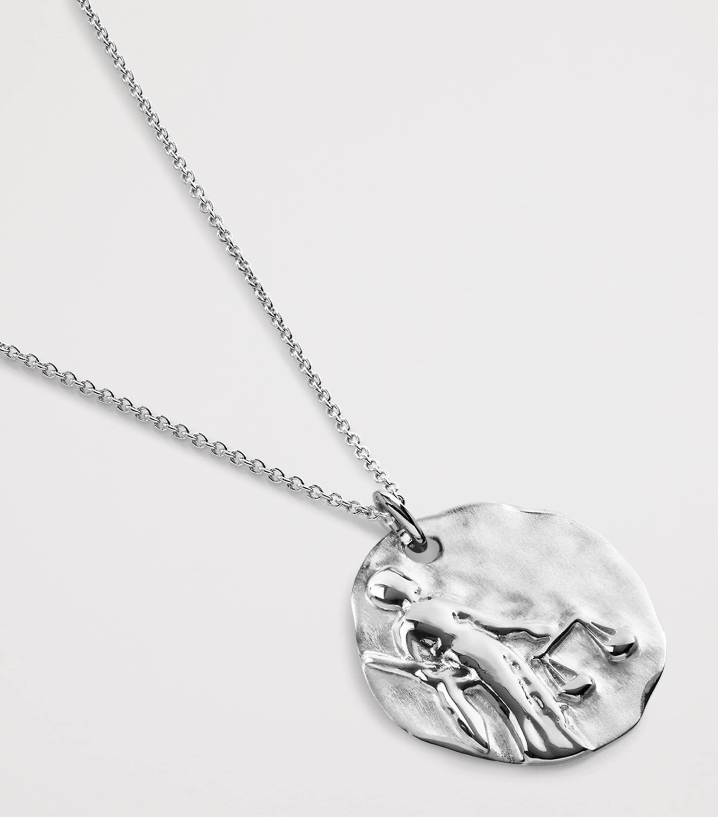 Monica Vinader Sterling Silver Libra Zodiac Necklace Sterling Silver Image 2