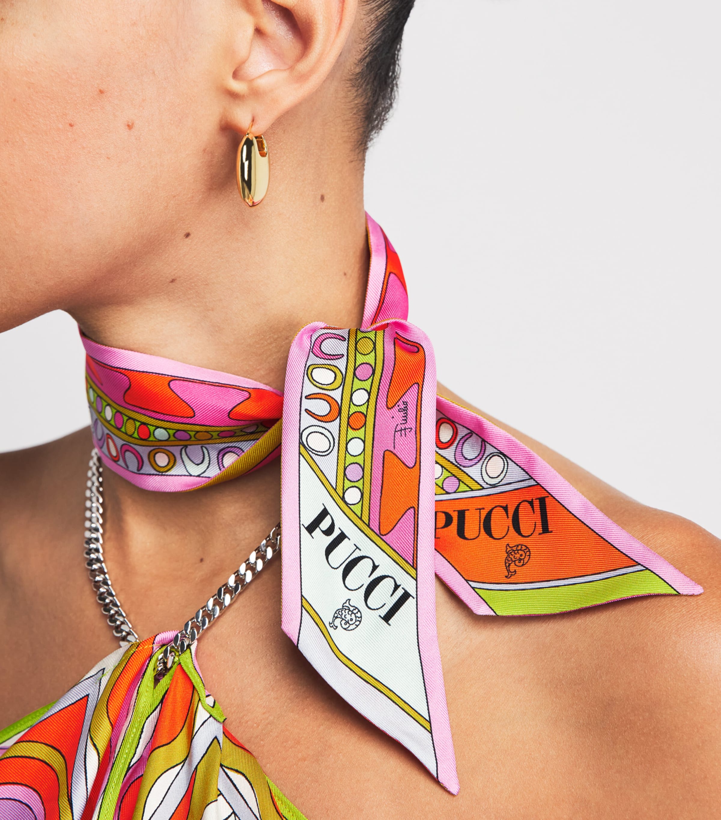 PUCCI Silk Twill Printed Scarf Image 3