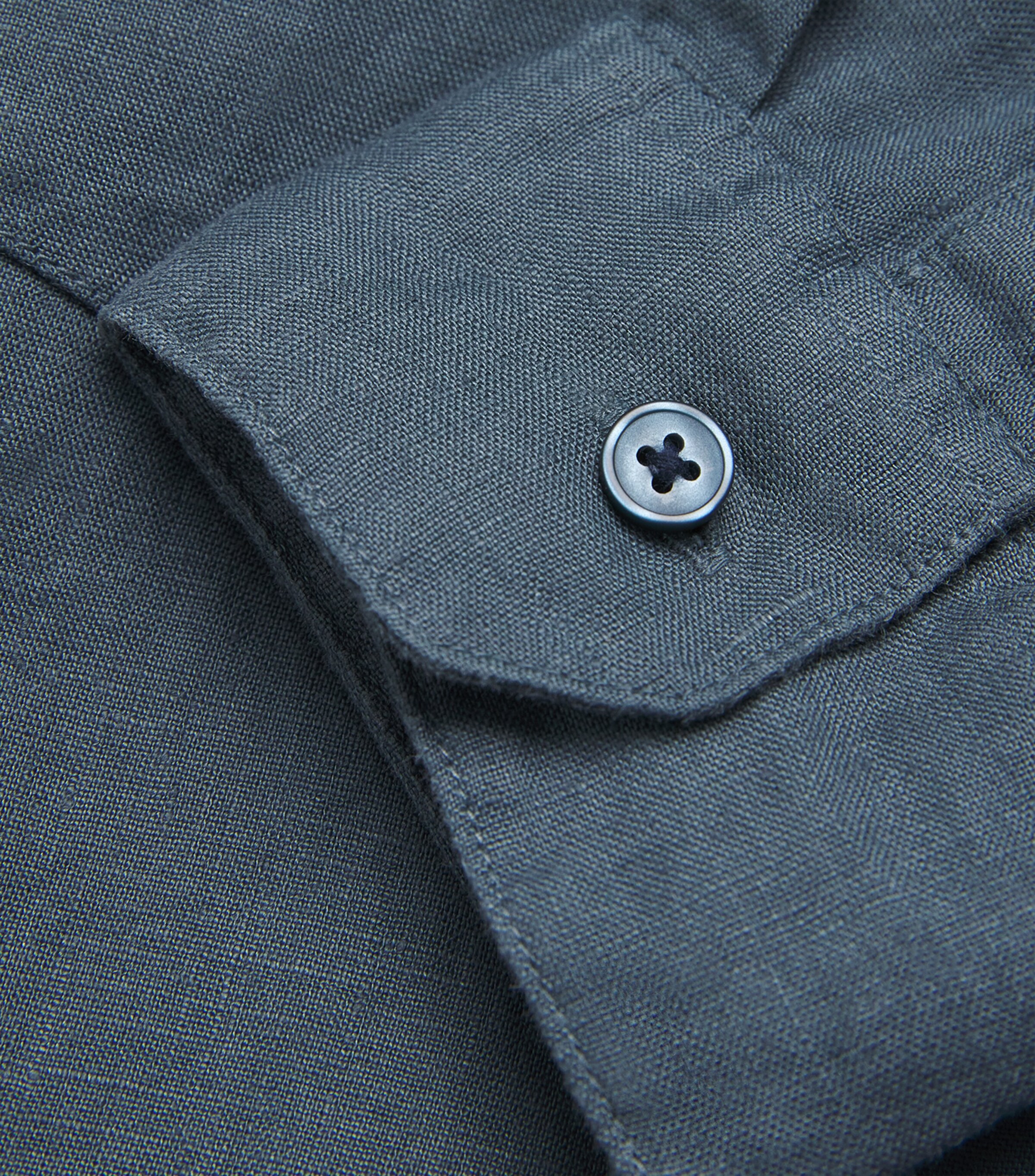 Linen Shirt MARLIN TEAL-441MAT Image 5