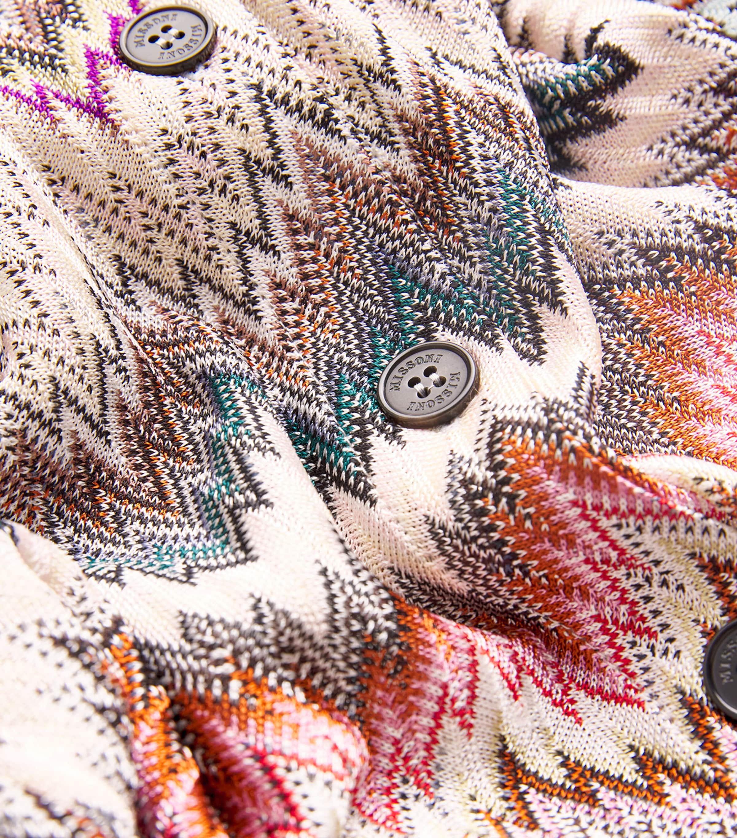 Knitted Zigzag Shirt Midi Dress SM9QW MULTICOLOR Image 5