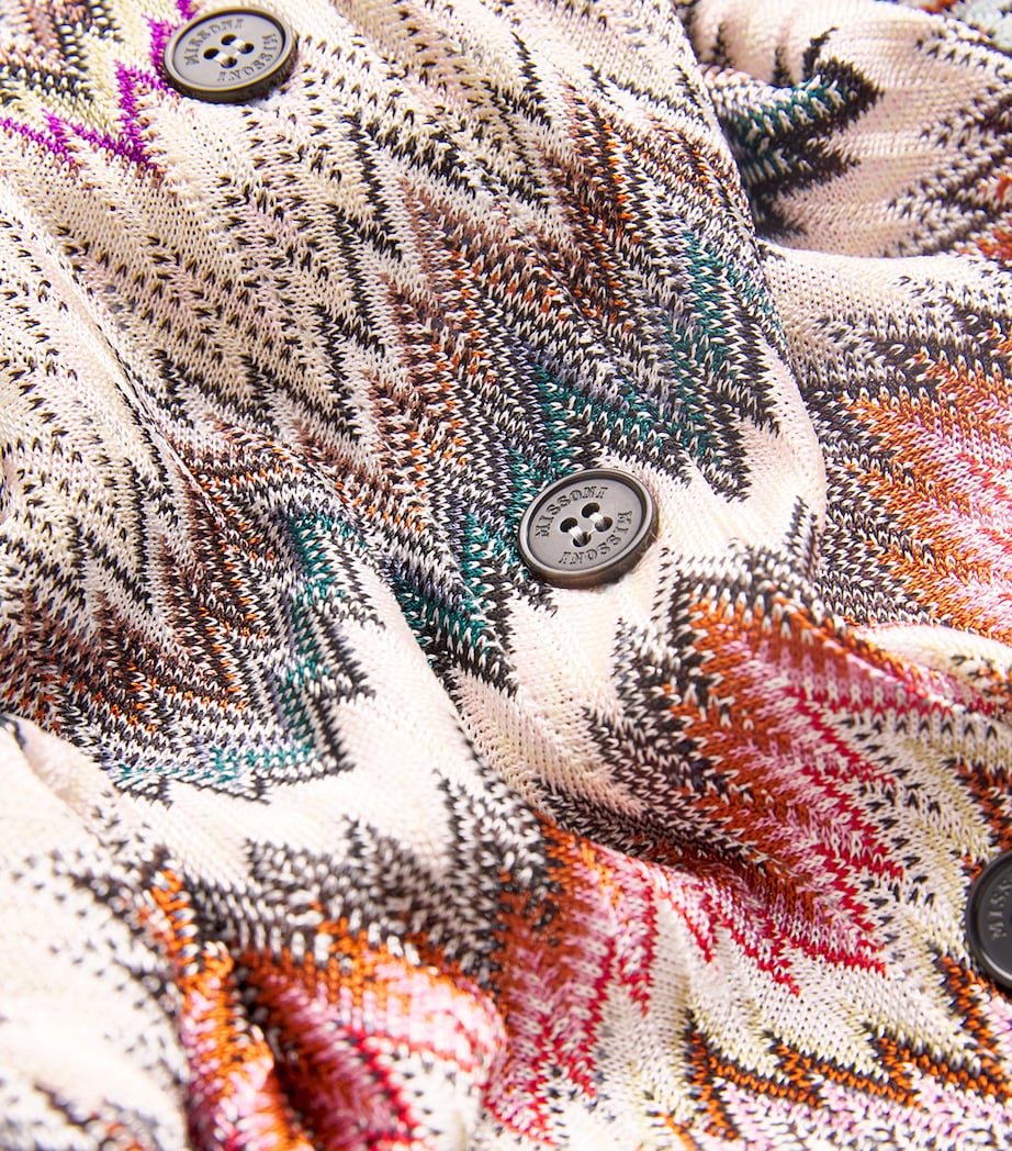 Knitted Zigzag Shirt Midi Dress SM9QW MULTICOLOR Image 5