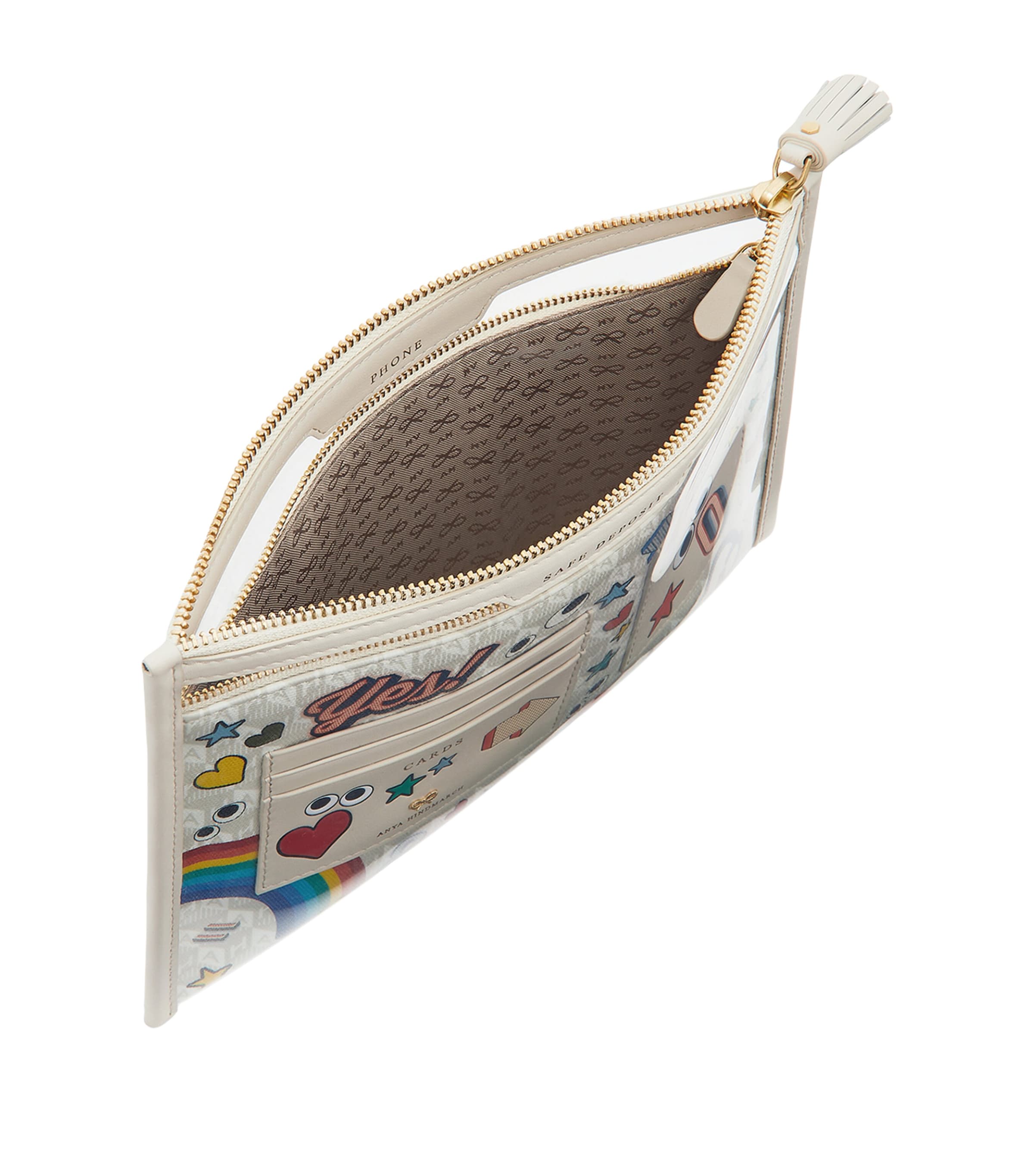 All Over Stickers Pouch CLEAR/CHALK Image 4