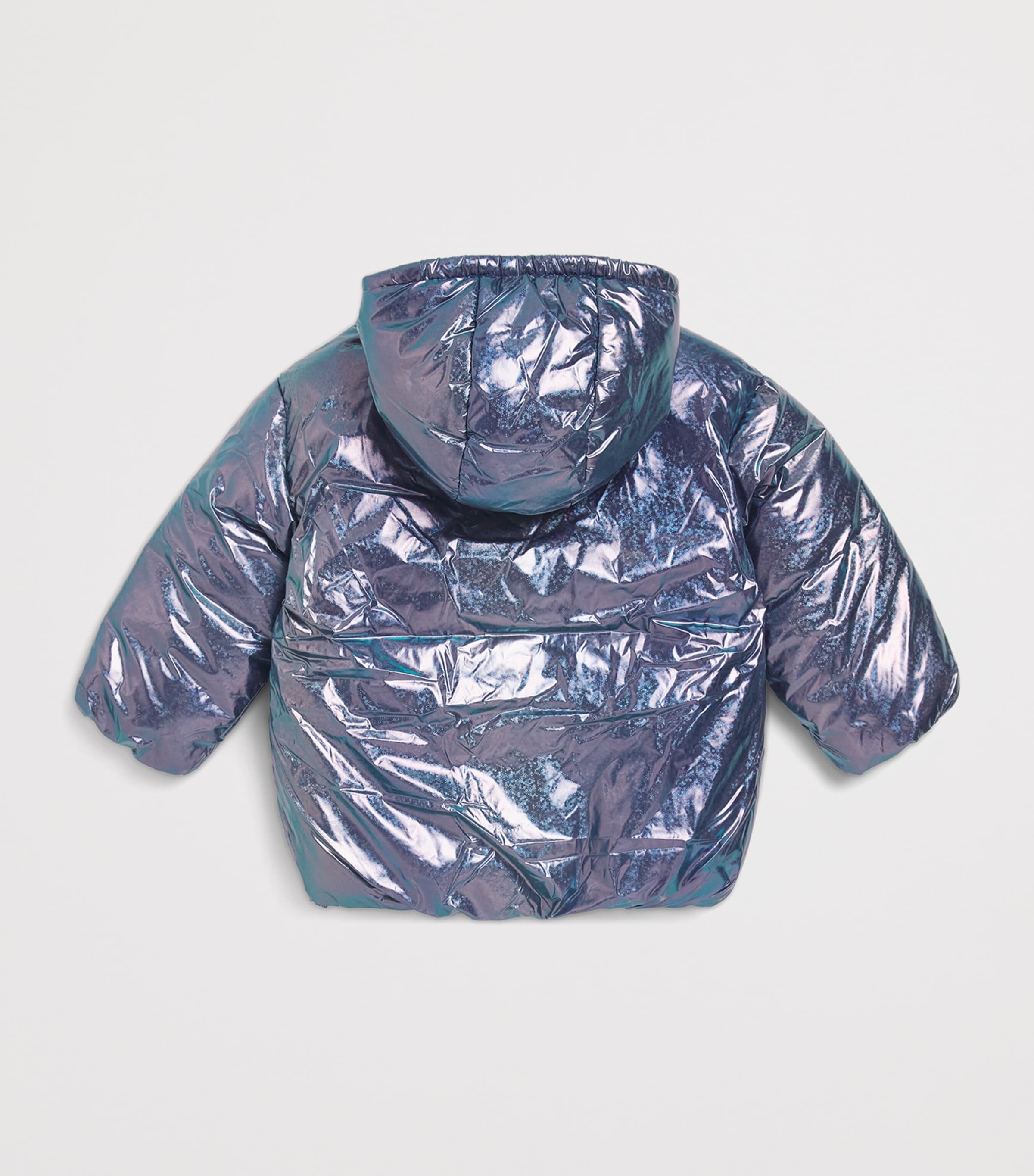 Billieblush Shiny Puffer Jacket (2-12 Years) Navy Image 2